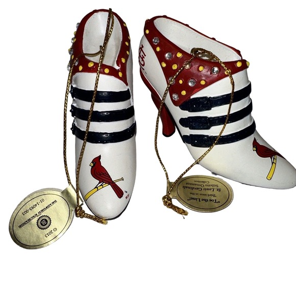 Bradford Exchange Cardinals Stiletto Ornament "Toe the Line" Collectible‎ - Picture 1 of 7